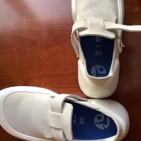 Birkenstock Reykjavik Nubuck Leather Antique White, 39, Like New - Picture 4 of 5